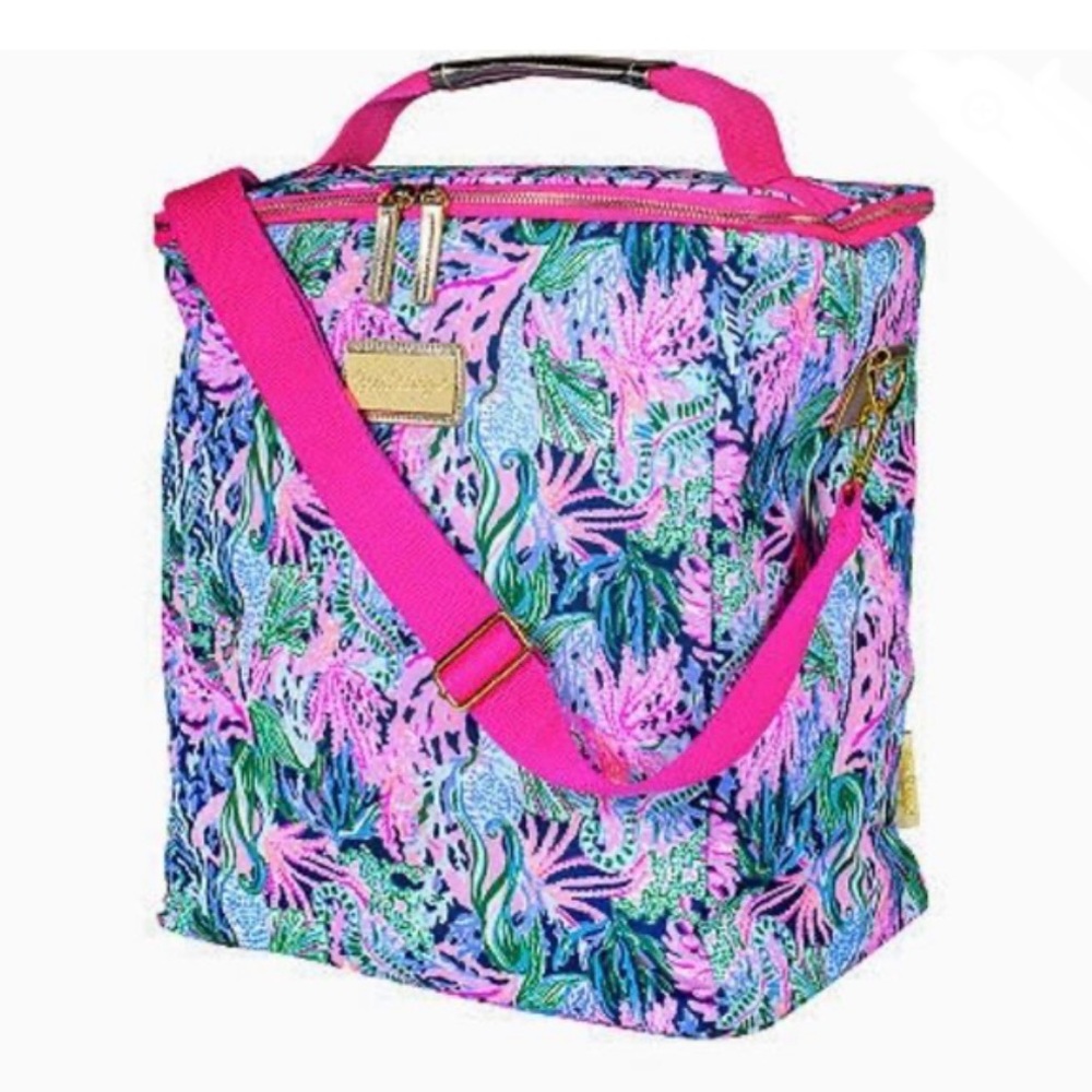 🔥🔥🆕💕🌴LILLY PULITZER🌴WINE CARRIER BRINGING MERMAID BACK - Picture 10 of 10